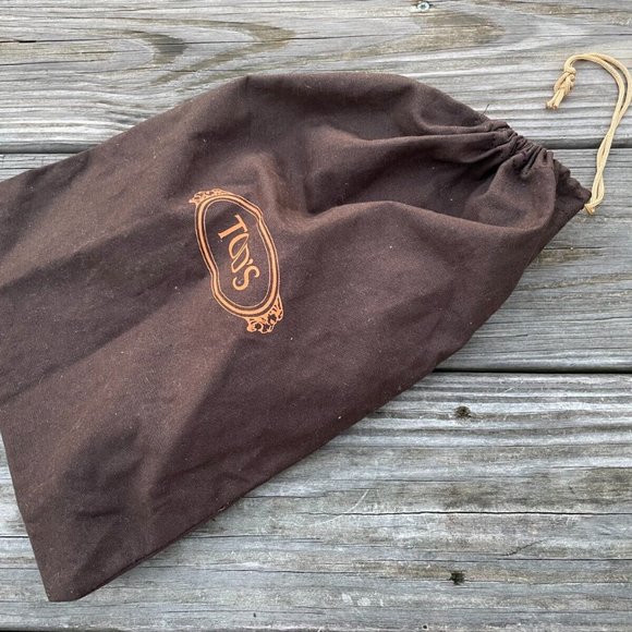 TOD's Dust Bag Brown Storage Bag Draw String Bag Authentic - Picture 5 of 8